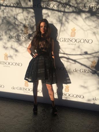 Wearing Georges Hobeika at the De Grisogono party