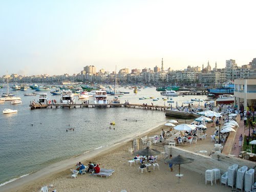 The view from the Greek Club.