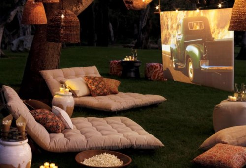 Pick a passionate movie and set the scene with pillows and candlelight.