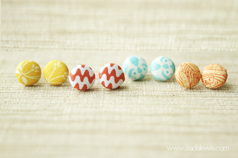 Button Earrings Tutorial 7w