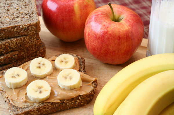 Peanut butter and banana sandwich.