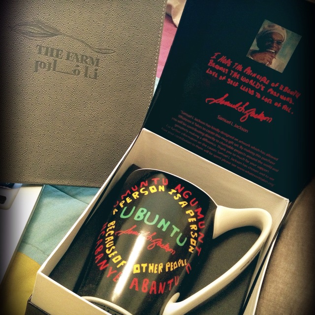 "Ubuntu" by Samuel L. Jackson for the Whatever It Takes Initiative added to my fabulous memorabilia corner.