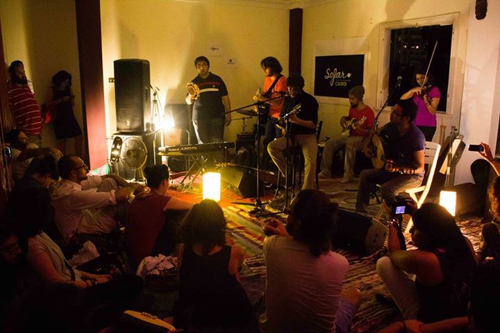 Sofar Sounds Cairo's first gig in June (Sofar Sounds Cairo)