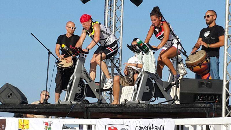 Nirvana Zaher at the El Gouna International Spinning Marathon.