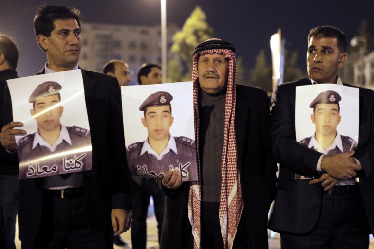 JORDAN-JAPAN-SYRIA-CONFLICT-HOSTAGE-DEMO