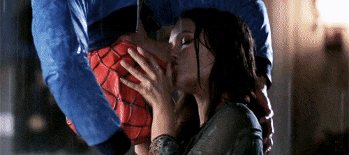 romantic kiss