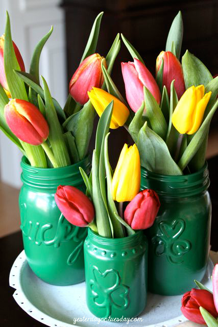 St.-Patricks-Day-Vases