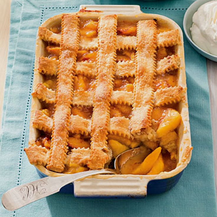 peach cobbler