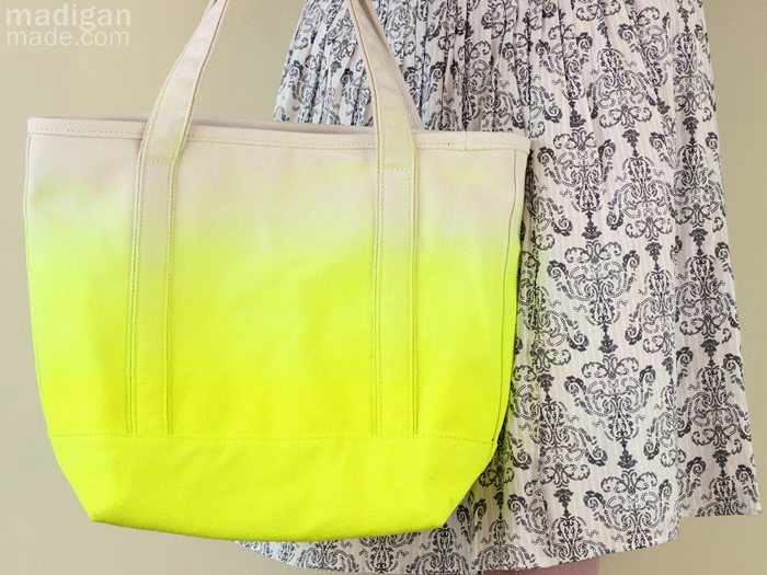 neon beach bag