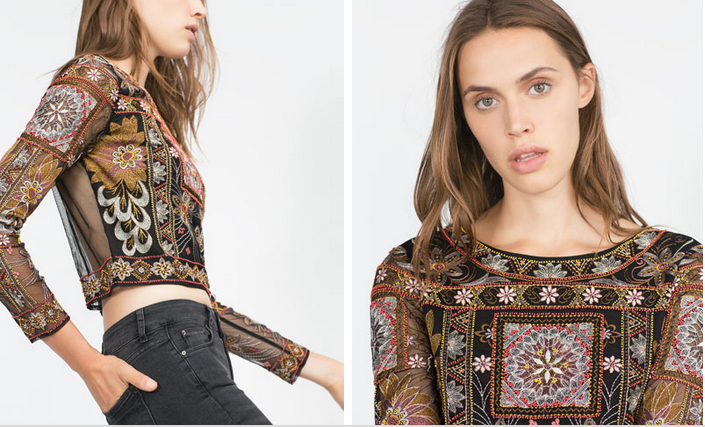 emroided top