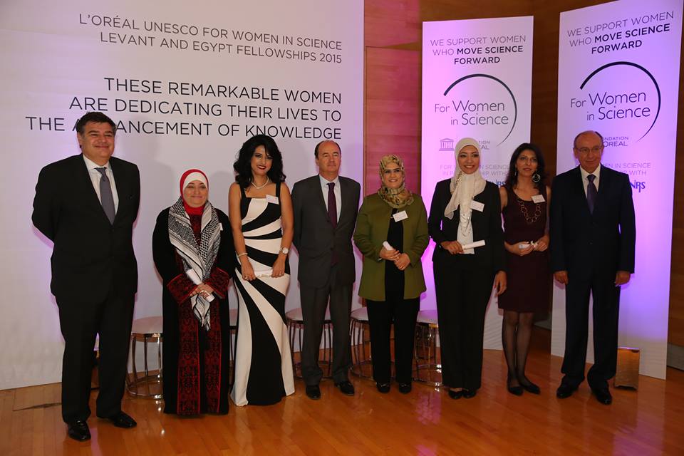 From left to right: Dr. Abeer Al-Qatati, Dr.Hiba El Hajj, Dr. Intisar Al-Mijibli, Dr. Nashwa El-Bendary, Dr.Ramia Al Bakain and Dr. Mouin Hamze
