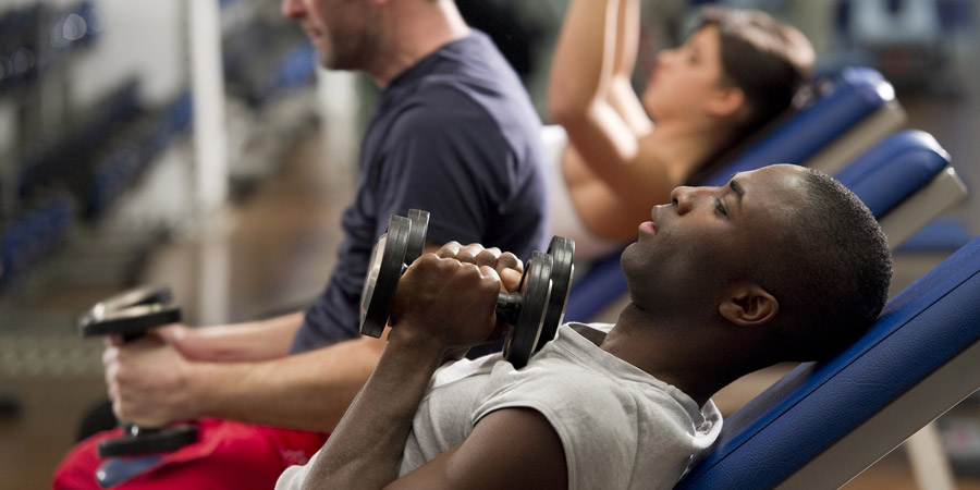 Target Poeple working out
