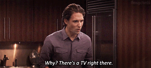 there's a tv right there