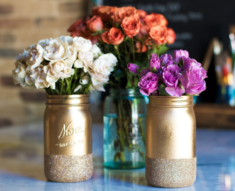 GlitterMasonJars1