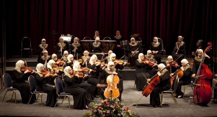 Αποτέλεσμα εικόνας για Al Nour Wal Amal, Egypt's blind women orchestra: