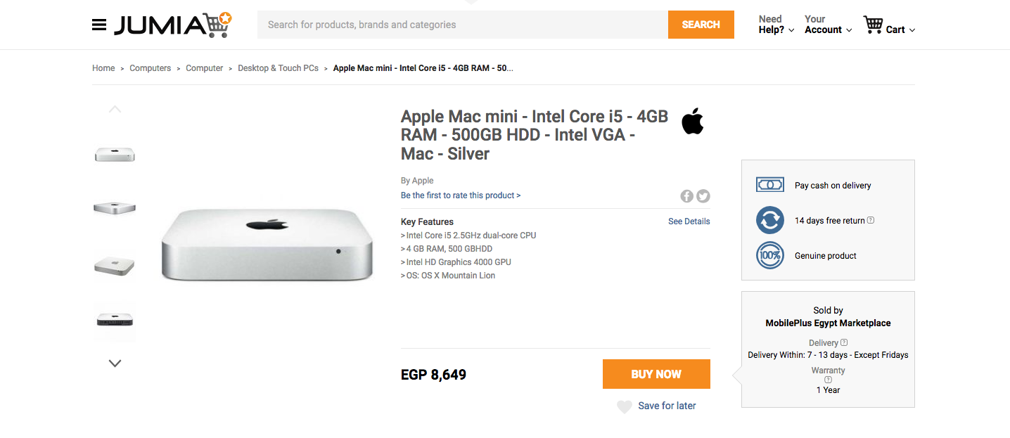 Jumia.com check out