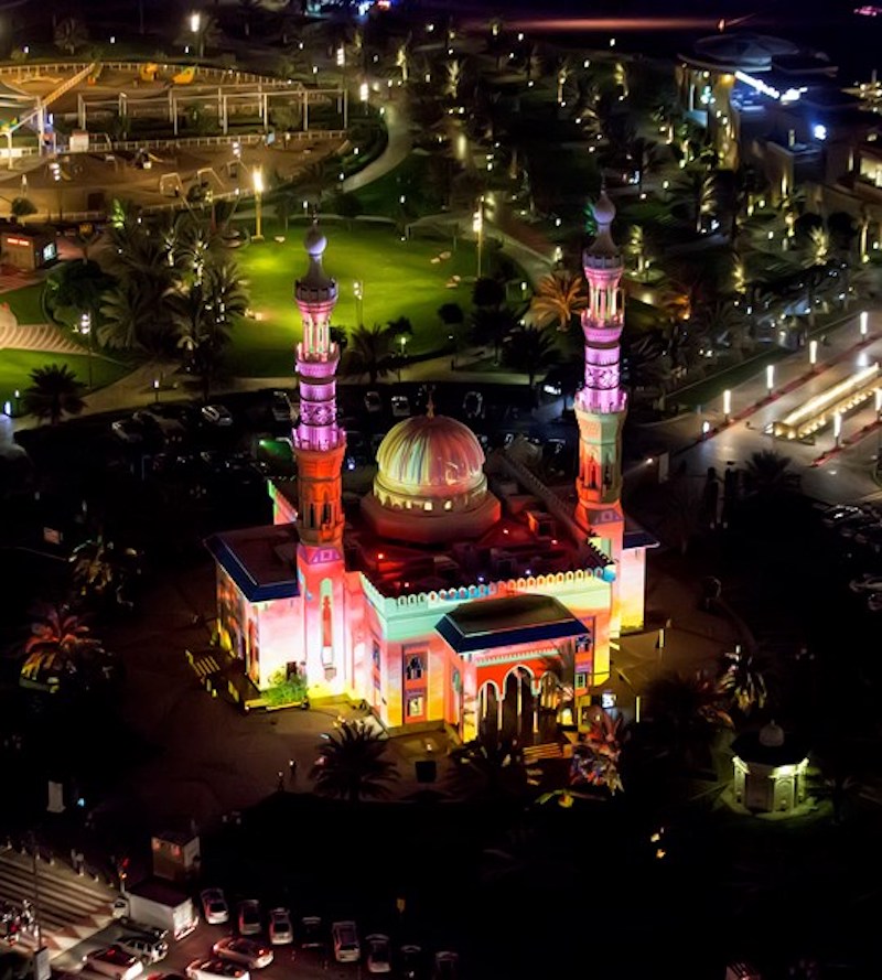 Аль салам. ОАЭ Sharjah Light Festival.