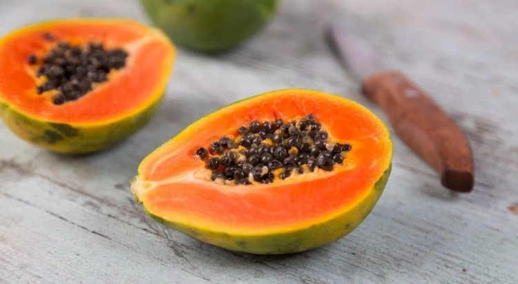 Papaya and kiwi for Potassium and Vitamin C