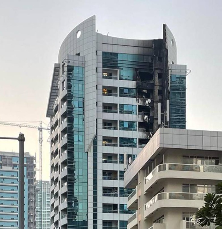 Dubai Marina Fire