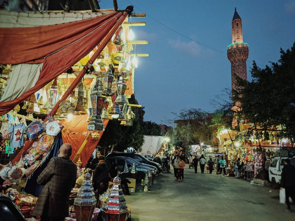 Ramadan lanterns being sold in Islamic Cairo