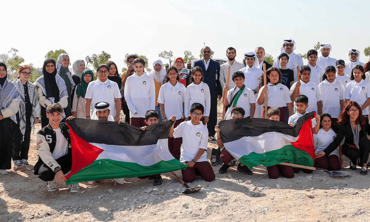 Qatari Students Take On A Green Thumb Initiative Planting Olive Trees