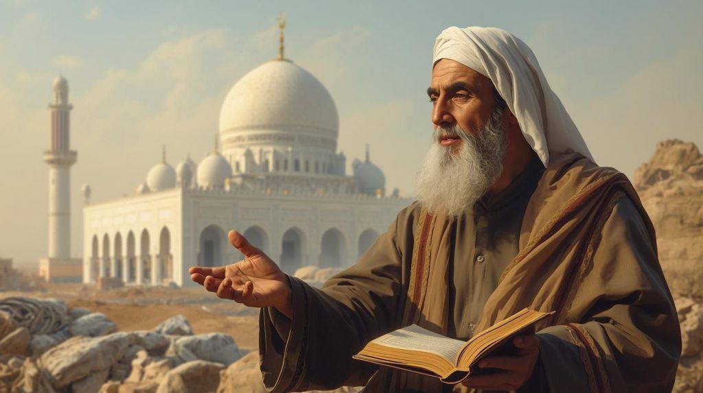 Muhammad Abu Mandour, a sufi mystic known in Rashid as Abu al-Nadr, “the man of sharp metaphorical vision-compressed